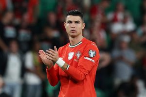 Ronaldo playing for Portugal in October 2025