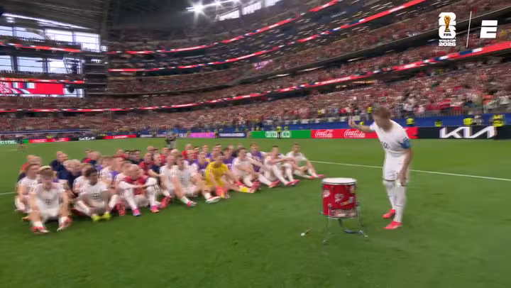 El festejo noruego después de la victoria ante Costa de Marfil (GIF)